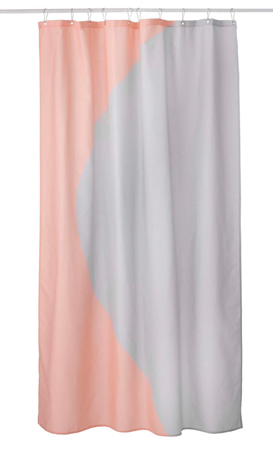 New swirl badeforhæng, koral - 150x200 cm.